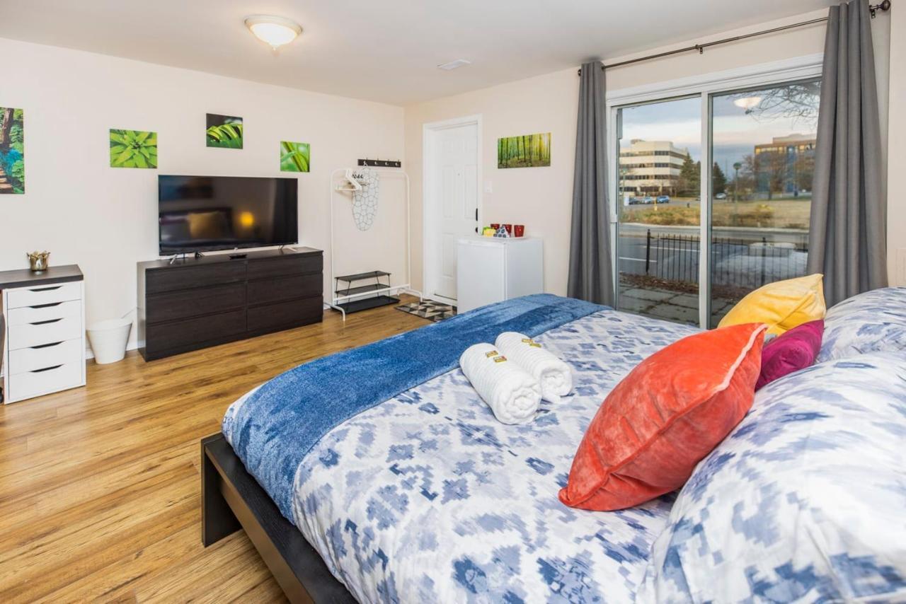 Modern Studio W King Bed - Central Ottawa Buitenkant foto