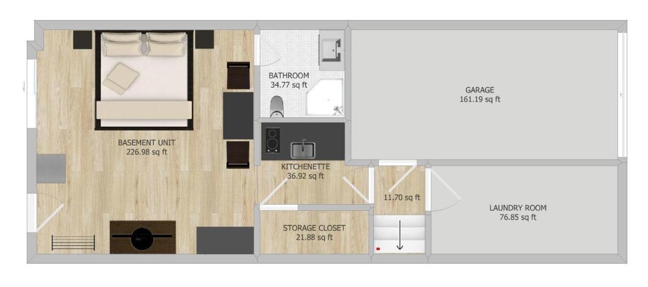 Modern Studio W King Bed - Central Ottawa Buitenkant foto